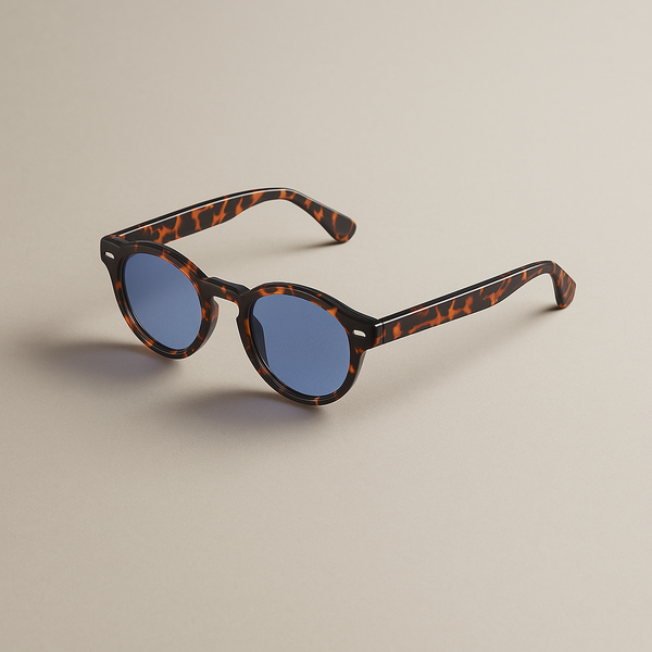 Lunettes de Soleil Écaille & Verres Bleus
