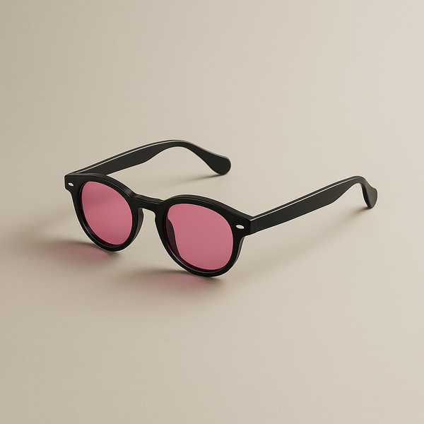 Lunettes de Soleil Noir & Rose Vibrant